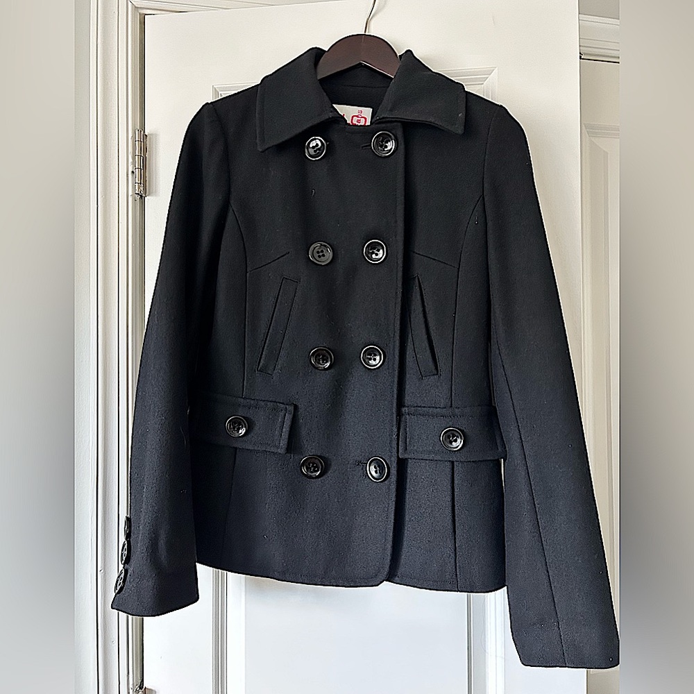 Women’s Black Wool Coat - Size Small